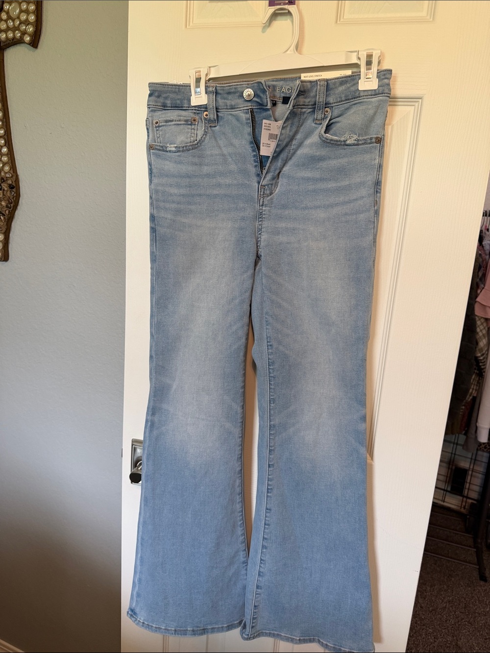 Ag Adriano Goldschmied Light Wash Flare Jeans